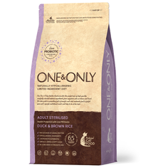 Корм для кошек ONE&ONLY Утка с рисом для стерилизованных 0.4 кг 400 г