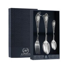 АргентА Столовый набор из серебра с чернением "Престиж" (3 шт.)