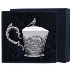 АргентА Сливочник из серебра "Королевская охота"