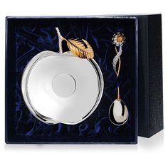 АргентА Набор из серебра с позолотой "Яблоневый сад" (2 шт.)