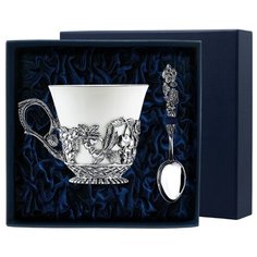 АргентА Набор чашка чайная "Натюрморт"+ ложка (2 предмета)