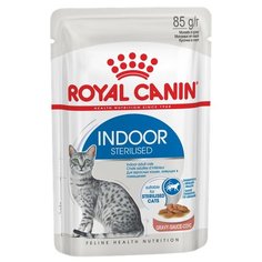 Корм для стерилизованных кошек Royal Canin для живущих в помещении 85 г (кусочки в соусе)