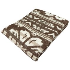 Плед ARLONI Этника 170 х 200 см, коричневый