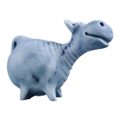 Статуэтка Хорошие сувениры Символ года: Корова стоит (авторский М. Бруй), 6.7см, 5221974 серый