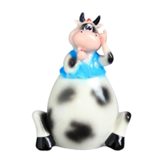 Копилка Хорошие сувениры Символ года: Корова в жилетке, гипс 5182918 белый