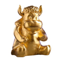 Копилка Хорошие сувениры Символ года: Бычок, гипс 5231616 золото