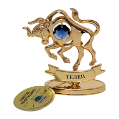 Статуэтка Style-Ampire Телец, 9 см золотистый