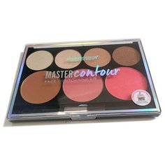 Romantic Color Хайлайтер для лица Master Contour RC6605 коричневый/розовый