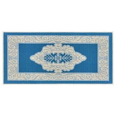 Ковер Shahintex A La Russe icarpet 003М, размер: 1.2х0.6 м, лазурный