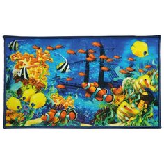 Ковер Shahintex Fantasy icarpet 009, размер: 0.8х0.5 м, желтый/синий/оранжевый