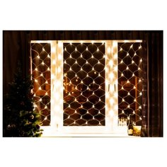 Гирлянда NEON-NIGHT Сеть, 180 LED, 180х150 см, 180 ламп, теплый белый/прозрачный провод