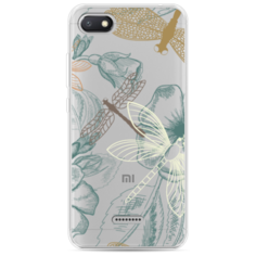 Чехол-накладка Case Place силиконовый с рисунком для Xiaomi Redmi 6A (34150) тени стрекоз