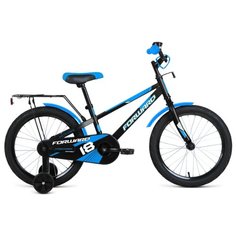 Детский велосипед FORWARD Meteor 18 (2020) черный/синий (требует финальной сборки)