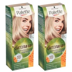 Palette Фитолиния Осветлители Стойкая крем-краска для волос (2 шт.), 220 мл, 253 Белый песок