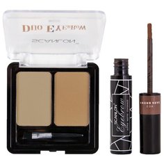 Scanlon Набор теней для бровей Eyebrow Duo и Eyebrow Supper Matte Coverage 03