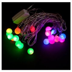 Гирлянда MOROZCO Шары, 300 см, Э231806, 20 ламп, разноцветный/бесцветный провод