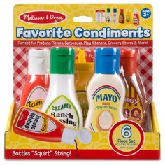 Набор продуктов Melissa & Doug Favorite Condiments 4317 красный/белый/желтый
