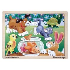 Рамка-вкладыш Melissa & Doug Шаловливые животные (2932), 12 дет.