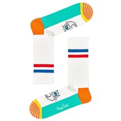 Носки Happy Socks SpongeBob - Original Sock, размер 41-46, белый/голубой