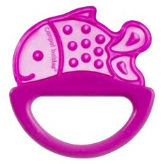 Прорезыватель-погремушка Canpol Babies Rattle with soft bite teether 13/107 розовая рыбка