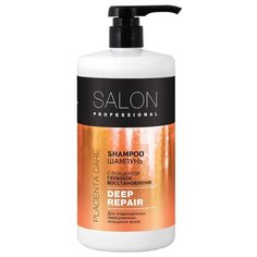 Salon Professional шампунь с плацентой Глубокое восстановление для волос 1000 мл с дозатором