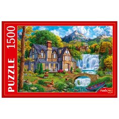 Пазл Рыжий кот Домик у большого водопада (ФП1500-0682), 1500 дет.