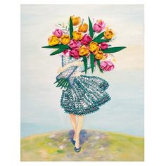 Волшебная Мастерская Мозаика из пайеток Девушка с букетом MX-034