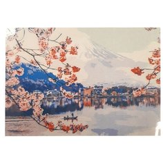 Рыжий кот Картина по номерам "Цветущая сакура" 30х40 см (Х-8072)