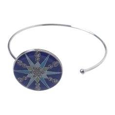 Clara Bijoux Браслет C77375-5 BL, диаметр 6.5 см