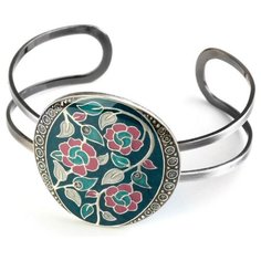 Clara Bijoux Браслет Цветы C77121 G, диаметр 6.5 см