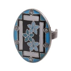 Clara Bijoux Кольцо Незабудки K75806 BL