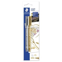 Staedtler Набор маркеров Metallic 8323 золотистый/серебристый