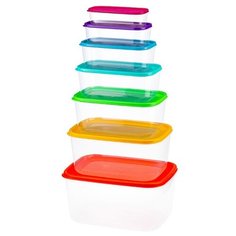 IDEA (М-Пластика) Набор контейнеров Радуга М 1431 (7 шт.) радуга