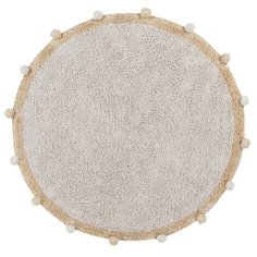 Ковер Lorena Canals с помпонами, диаметр: 1.2 м, медовый