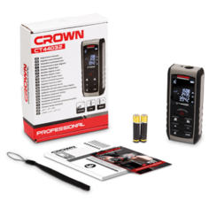 Лазерный дальномер Crown CT44032 серый/черный