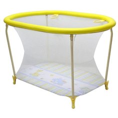 Манеж GLOBEX Овал желтый