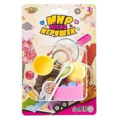 Набор продуктов с посудой Yako M7638 (Д93787) розовый/желтый