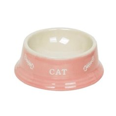 Миска Nobby 73365 с рисунком Cat 140 мл розовый