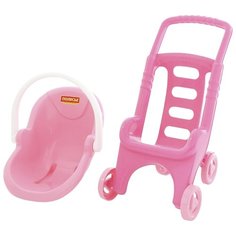 Прогулочная коляска Полесье Pink Line 2x1 (44525) розовый
