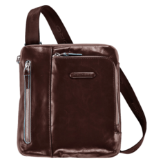 Сумка планшет PIQUADRO, натуральная кожа, красно-коричневый