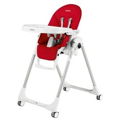 Стульчик-шезлонг Peg-Perego Prima Pappa Follow Me экокожа fragola
