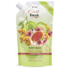 Крем-гель для душа Витэкс Exotic fresh Гуава и гибискус, сменный блок, 750 мл Viteks