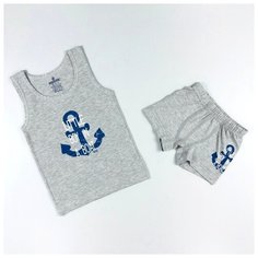 Комплект нижнего белья BAYKAR размер 86/92, серый