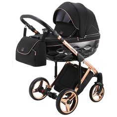 Универсальная коляска Adamex Chantal Special Edition/Polar (3 в 1) C8 pink gold