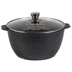 Кастрюля Мечта Гранит 5 л, черный