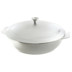 Сотейник Kukmara с309 30 см с крышкой, серебристый