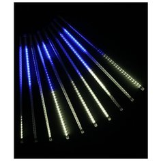 Гирлянда Laitcom Тающие сосульки 1 000 х 50 см, CCL720-10-1, 720 ламп, холодный белый/синий/черный провод