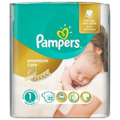 Pampers подгузники Premium Care 1 (2-5 кг) 22 шт.