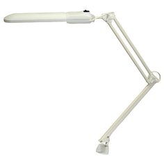 Настольная лампа на струбцине Трансвит Дельта белый, 11 Вт