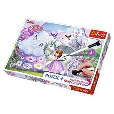 Пазл Trefl София Прекрасная и единорог (75113), 54 дет.